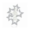 Csillogó bross Swarovski Fanfare kristályokkal és gyöngyökkel 5215310