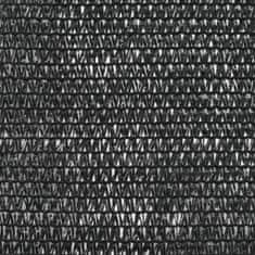 Greatstore fekete HDPE teniszháló 1,6 x 100 m