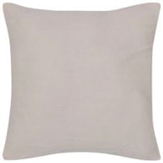 Greatstore 130911 4 Beige Cushion Covers Cotton 50 x 50 cm