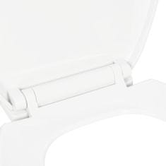 Greatstore fehér gyorsan szerelhető WC-ülőke lassan csukódó fedéllel
