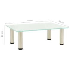 shumee 322759 TV Stand Frosted 40x35x17 cm Tempered Glass
