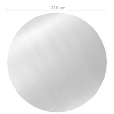 shumee ezüst polietilén medencetakaró 210 cm