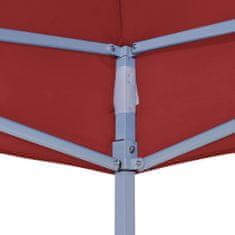 Greatstore burgundi vörös tető partisátorhoz 3 x 3 m 270 g/m²