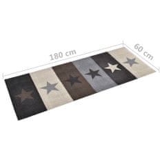 shumee csillagmintás mosható konyhai szőnyeg 60 x 180 cm 