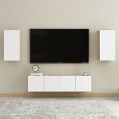shumee fehér és tölgyszínű forgácslap TV-szekrény 30,5 x 30 x 60 cm