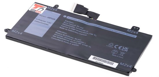 T6 power Akkumulátor Dell Latitude 5290 2in1 készülékhez, Li-Poly, 7,6 V, 5500 mAh (42 Wh), fekete