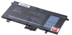 T6 power Akkumulátor Dell Latitude 5285 2in1 készülékhez, Li-Poly, 7,6 V, 5500 mAh (42 Wh), fekete