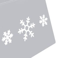 Vidaxl ezüst-fehér karácsonyfatalp-takaró Ø68 x 25 cm 331305