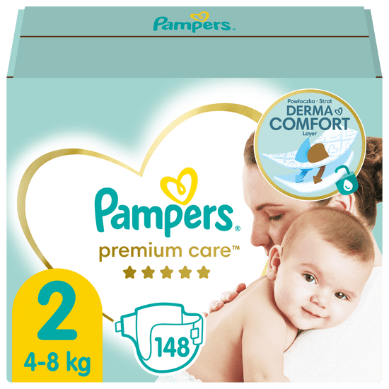 Pampers Premium Care, 2-es méret, 148 db, 4kg-8kg