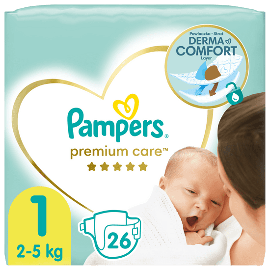 Pampers Premium Care 1 Újszülött pelenka (2-5 kg) 26 db