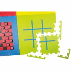 Lean-toys 100 darabos puzzle kocka készlet habszivacs játékfelület 1,44 m2