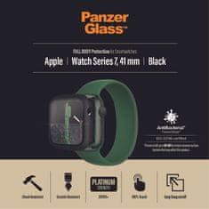 PanzerGlass Full Protection Apple Watch 7/8, 41mm készülékhez (fekete keret) 3663