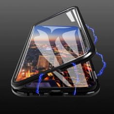 WOZINSKY Wozinsky mágneses tok védőüveggel Samsung Galaxy A32 5G telefonhoz KP12459 fekete