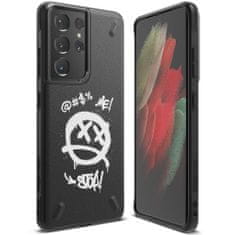 RINGKE Ringke Onyx Graffiti tok Samsung Galaxy S21 Ultra 5G telefonhoz KP12200 fekete
