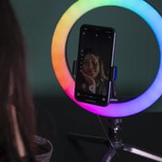 Doerr Vlogging Kit VL-26 LED RGB videólámpa SmartPhone számára