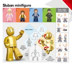 Sluban figurák M38-B0586 Zsaruk és tolvajok - 1 db - változat vagy színvariánsok keveréke