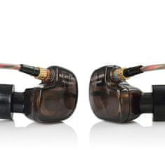 KZ ATE Hybrid Hi-Fi fülhallgató Headset, fekete