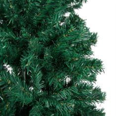 shumee zöld PVC műkarácsonyfa LED-ekkel és gömbszettel 150 cm
