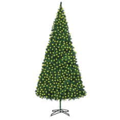 shumee zöld műkarácsonyfa LED fényekkel 500 cm