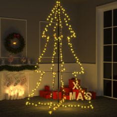 shumee 240 LED-es beltéri/kültéri kúp alakú karácsonyfa 118 x 180 cm