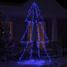 shumee 300 LED-es beltéri/kültéri kúp alakú karácsonyfa 120 x 220 cm