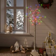 Vidaxl 140 LED-es bel-/kültéri színes fűzfa karácsonyfa 1,5 m 328679