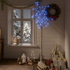 shumee 180 LED-es beltéri/kültéri kék fűz karácsonyfa 1,8 m
