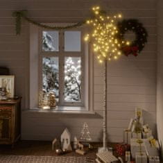 shumee 200 LED-es beltéri/kültéri meleg fehér fűz karácsonyfa 2,2 m