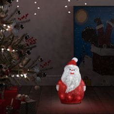 Greatstore LED-es akril karácsonyi mikulásfigura bel- és és kültérre 28 cm