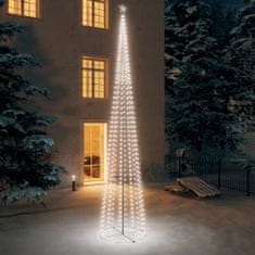 Greatstore kúp alakú karácsonyfa 752 hideg fehér LED-del 160 x 500 cm