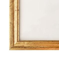 Greatstore 3 db aranyszínű MDF fali/asztali fényképkeret 15 x 21 cm