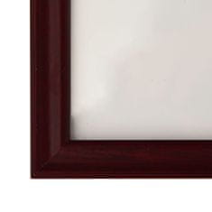Greatstore 5 db sötétpiros MDF fali/asztali fényképkeret 42 x 59,4 cm