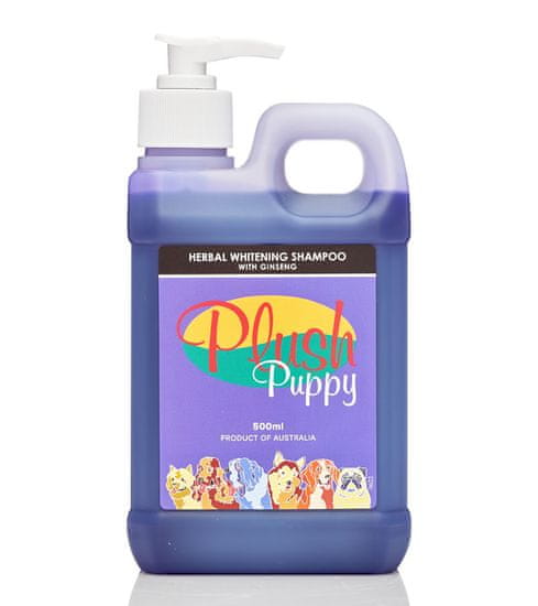 Plush Puppy Gyógynövényes fehérítő sampon Herbal Whitening Shampoo 500 ml