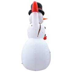 shumee felfújható karácsonyi hóember LED-világítással IP44 600 cm XXL