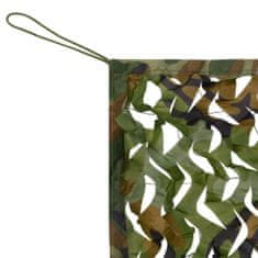 shumee zöld kamuflázs háló tároló táskával 1,5 x 5 m