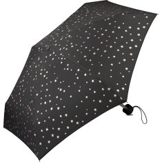 Esprit Női összecsukható esernyő Ultra Mini Pouch Copper stars black 53335