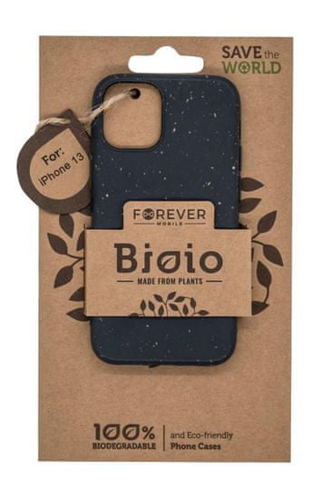 Forever Bioio hátlap védőtok Apple iPhone 13 (6,1") készülékhez GSM111414, fekete