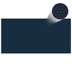shumee fekete és kék napelemes lebegő PE medencefólia 488 x 244 cm