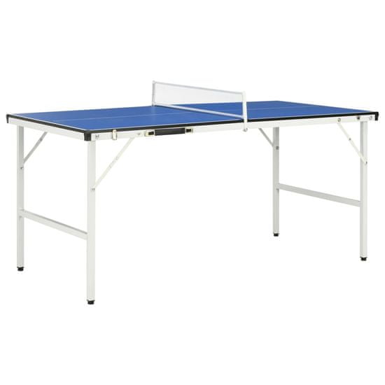 Greatstore kék pingpongasztal hálóval 152 x 76 x 66 cm
