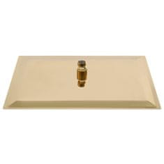 shumee aranyszínű négyszögletes rozsdamentes acél esőztető zuhanyfej 40x30 cm 