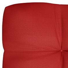 Greatstore piros szövet kerti kanapépárna 120 x 40 x 12 cm