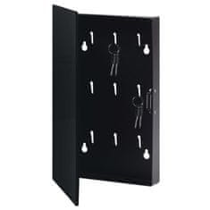 shumee fekete kulcsszekrény mágneses lappal 30 x 20 x 5,5 cm