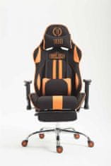 BHM Germany Limit fotel, textil, fekete / narancssárga