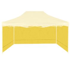 Aga oldalfal sátorhoz 3x4,5m Sárga