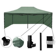 Aga összecsukható ollós szerkezetű sátor PARTY 3x6m zöld