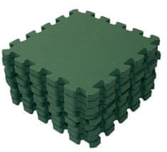 BabyDan Dark Green puzzle játszóalátét, 90x90 cm