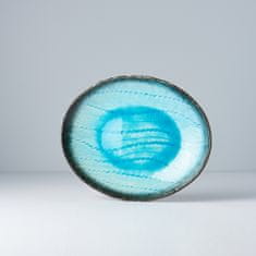MIJ Ovális tányér Sky Blue, 24 cm