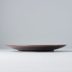 MIJ Lapos tányér Tenmokku 29 cm