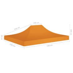 Greatstore narancssárga tető partisátorhoz 4,5 x 3 m 270 g/m²