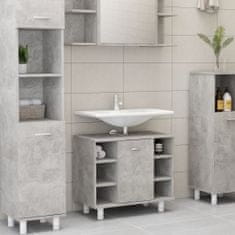 Greatstore betonszürke forgácslap fürdőszobaszekrény 60 x 32 x 53,5 cm